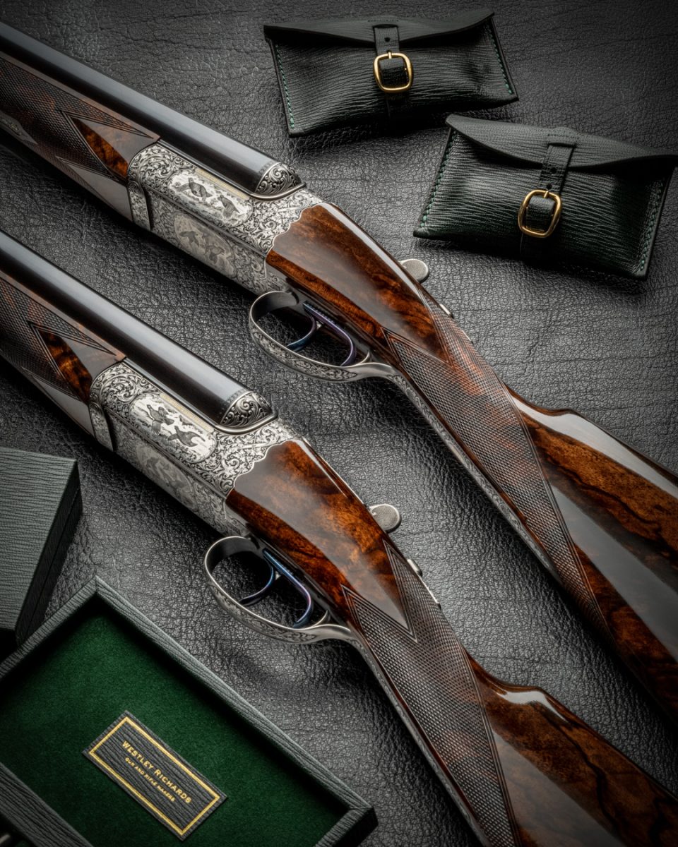 Stunning Pair Of Modern Westley Richards Game Guns