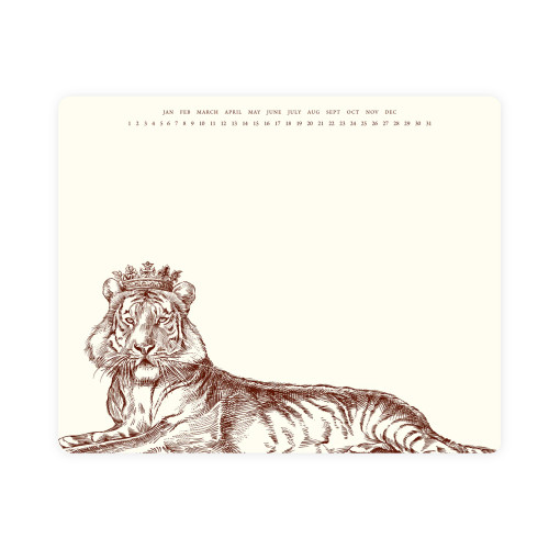 Alexa Pulitzer Royal Tiger Mousepad Notepad