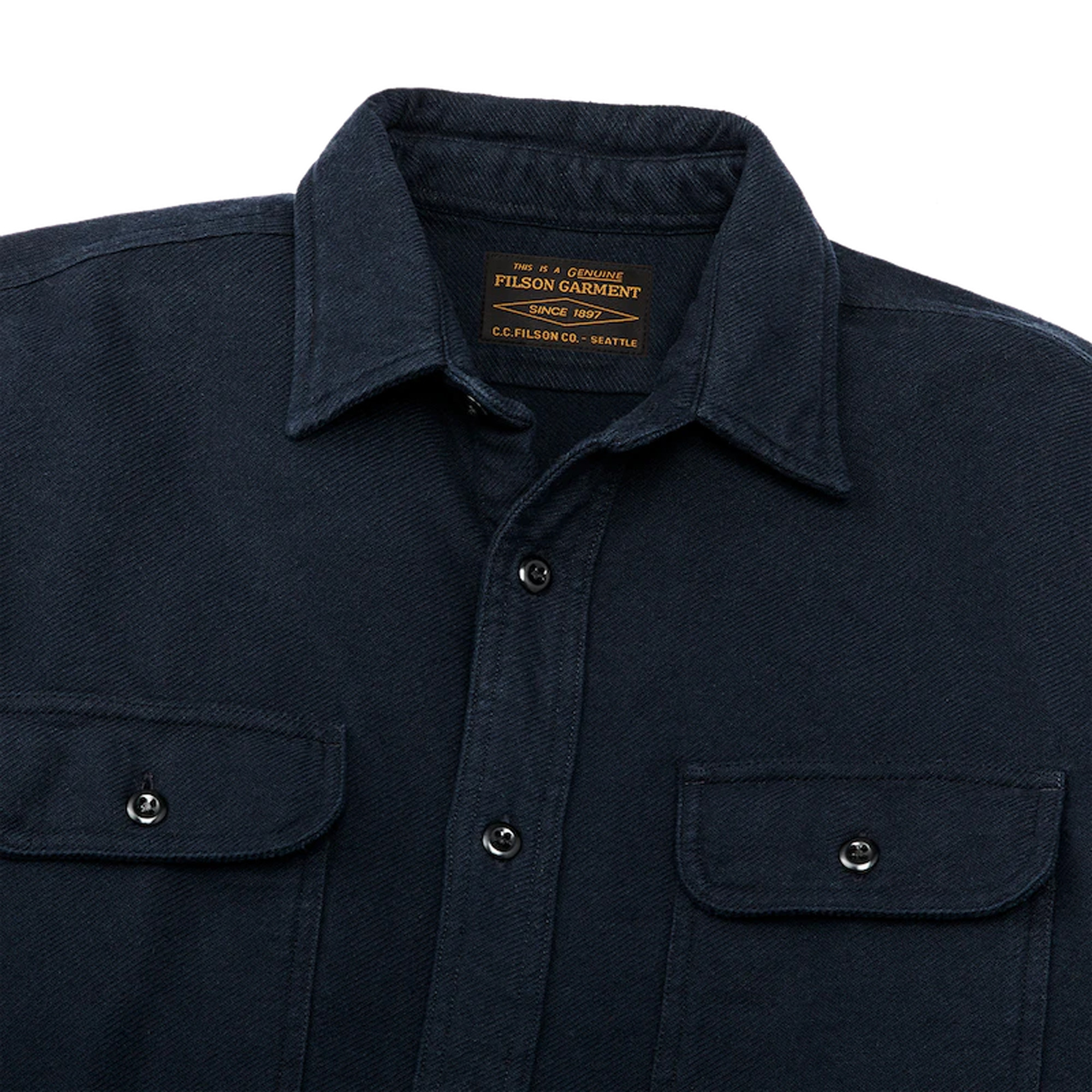 Filson Vintage Flannel Work Shirt Salute Navy Dark in