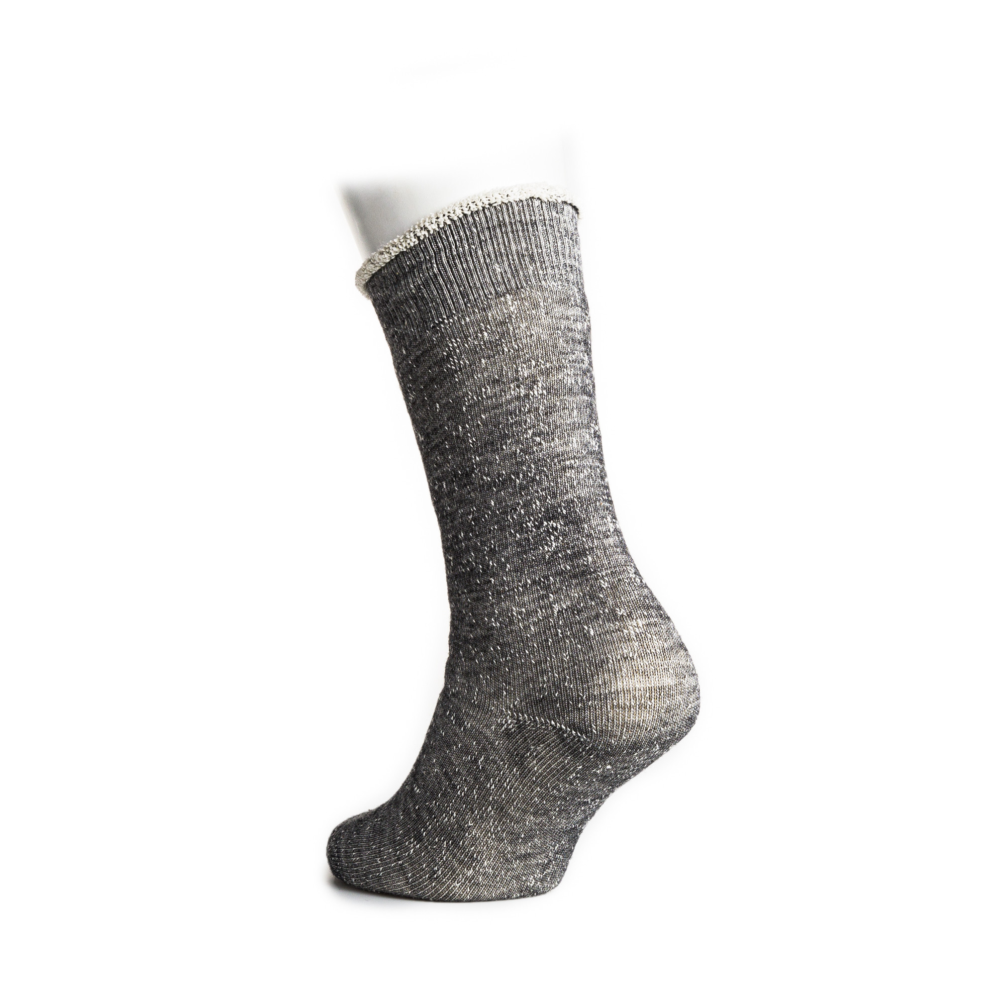 Rototo - Double Face Merino Wool Socks in Charcoal