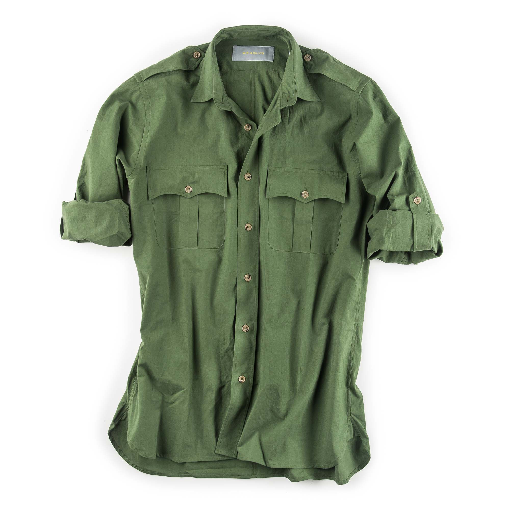 safari shirt olive green