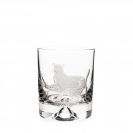 Hand Engraved Crystal Glass - Leopard