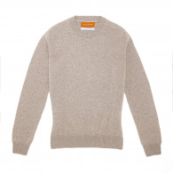 Ladies Langland Cashmere Crewneck in Pebble