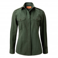 Ladies Safari Shirt in Marula Green