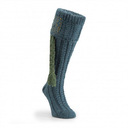 Westley Richards Molland Shooting Socks in Teal