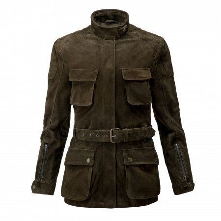 Meindl Meindl Ladies Wonder Woman Jacket  in Olive Goat Suede