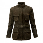 Meindl Ladies Wonder Woman Jacket  in Olive Goat Suede