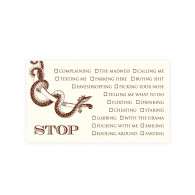 "Stop..." Card