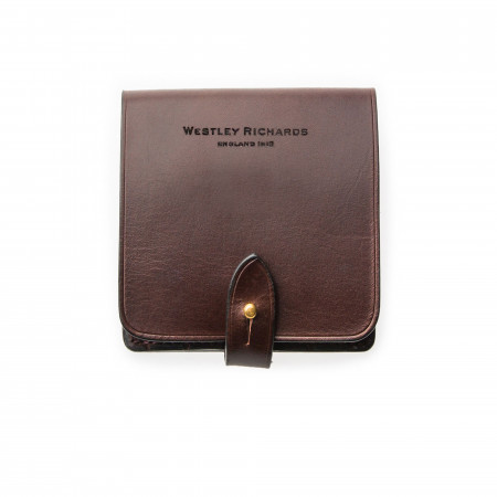 Westley Richards Medium 5Rd Closed Ammunition Belt Wallet in Dark Tan