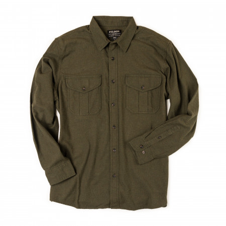 Filson Lightweight Alaskan Guide Shirt in Dark Olive