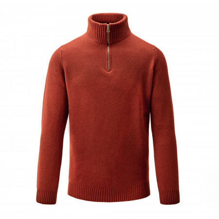 Westley Richards Cashmere Malvern 1/4 Zip in Capsicum