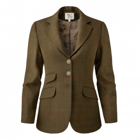 T.ba Ladies Hacking Jacket in Shooting Tweed- Pre Order