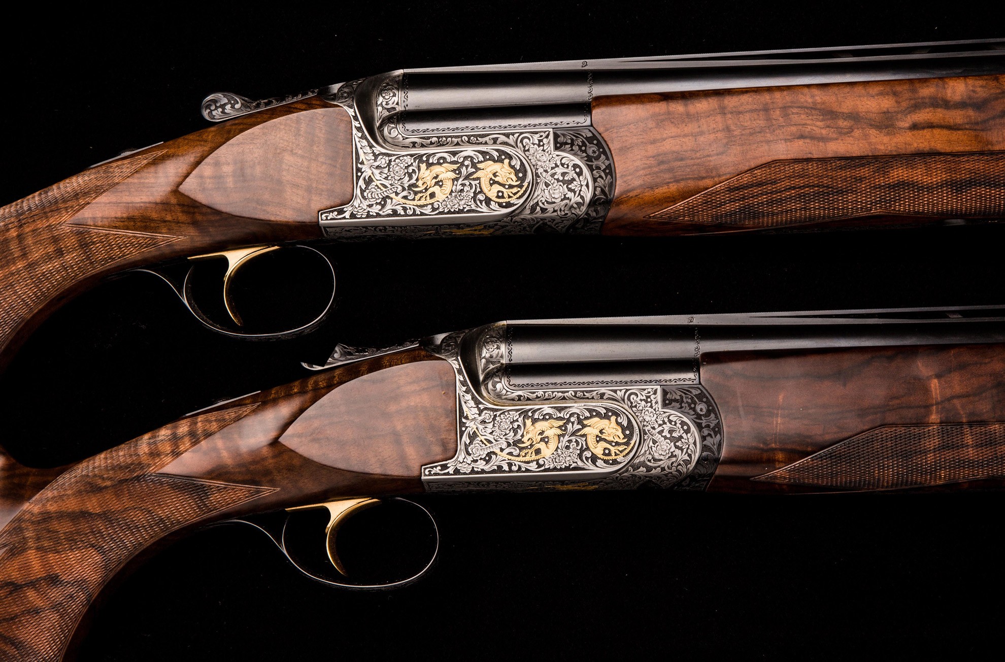 Perazzi Pair of MX12 SCO/O Gold 12g/20g Two Barrel Sets